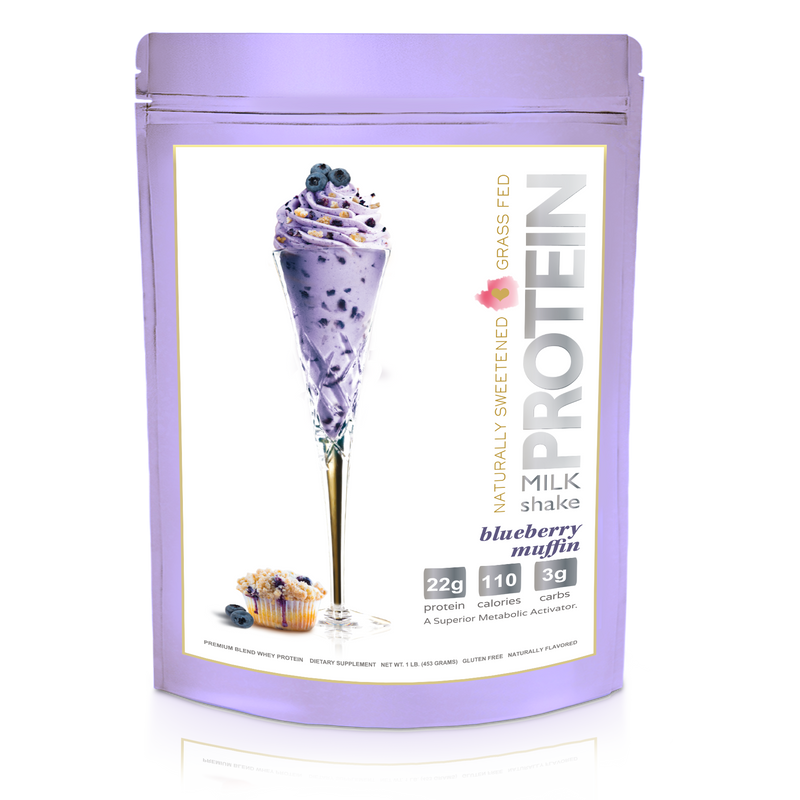 Protein Milkshake Blueberry Muffin Low Carb Protein Powder